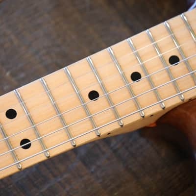 Vintage! 1977 Fender Stratocaster Double-Cut Electric Guitar Mocha Brown + OHSC image 10