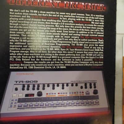 Roland Catalogs TR 909 Synthesizers- Effects - Stomp Boxes 1980's - 2000's image 2
