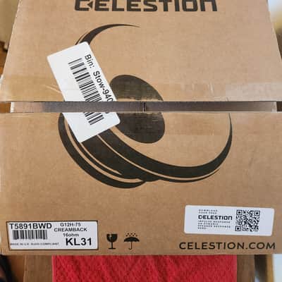Celestion T3760 G12T-75 12" 75-Watt 16 Ohm Replacement Speaker 2010s - Silver image 1