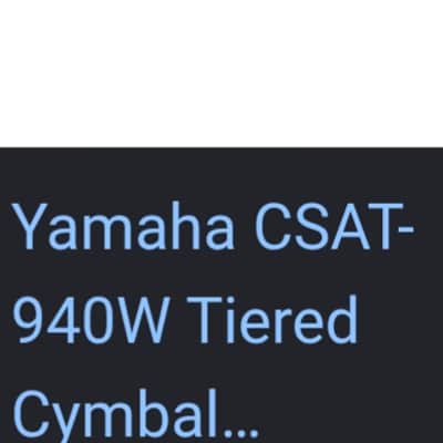 Yamaha Purple Label Cymbal Attachment for Stack or Hi Hat Set Up like 80s Weckl CSAT-940 Flat Metal Aluminum Look image 3