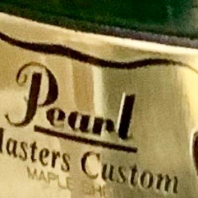 Pearl 18’’x 16’’Pearl masters custom maple shell 18’’ x 16’’ bass drum 1996 - Emerald mist image 4