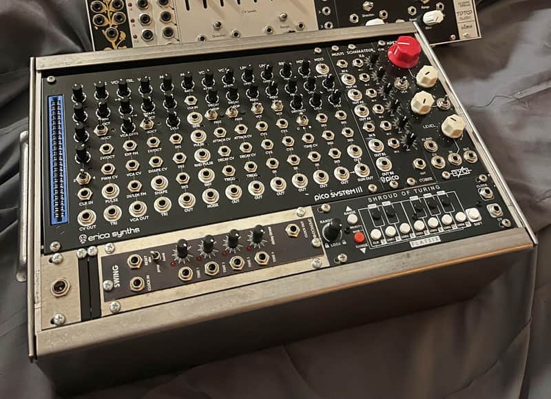 4U 57HP Eurorack Palette Case Industrial Steel 3U + 1U #01 image 1