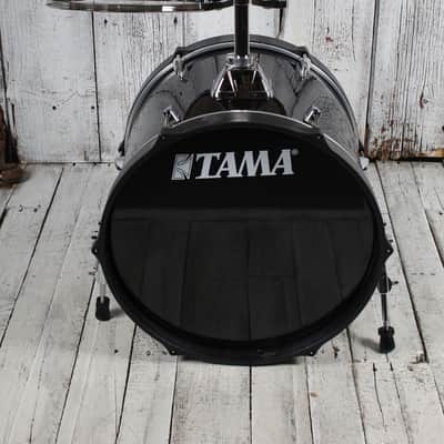 Tama Imperialstar IE58C 5 Piece Drum Set w Snare & Meinl Cymbals Hairline Black image 3