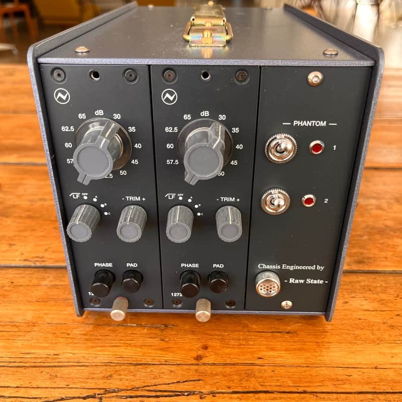 Neve 1272 Dual Mic Preamps. In Custom-built Chassis by Raw State 1272 vintage - Grey image 1
