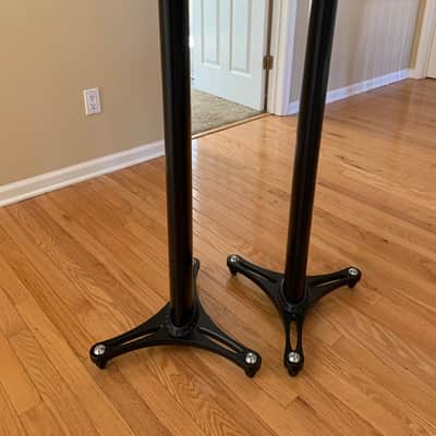 Ultimate Support MS90/45B Monitor Stands (Pair) 2010s - Black image 3