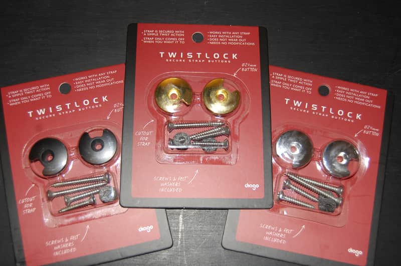 DIAGO TwistLock low profile strap locks Black. Gold. Chrome image 1