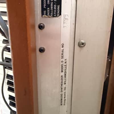Moog Minimoog Model D 44-Key Monophonic Synthesizer 1971 - 1982 - Black / Wood image 12