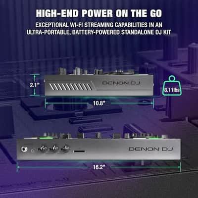 Denon DJ PRIME GO+ Portable DJ Controller and Mixer with Stem Separation 2 Deck image 6