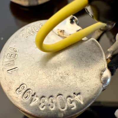Fender Telecaster 72' Deluxe wiring harness 1 meg potentiometers and Bumblebee 0.022uF paper in oil capacitors image 3
