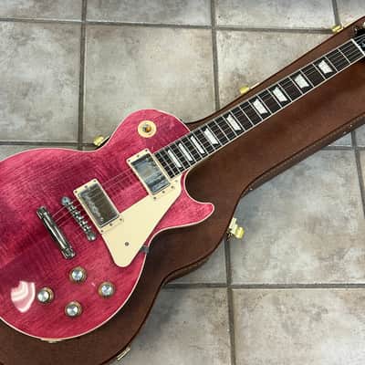2024 Gibson USA Les Paul Standard 60s Electric Guitar Figured Top Transparent Fuchsia image 2