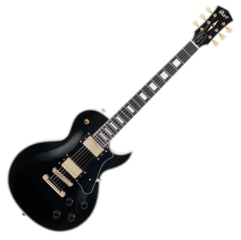 Cort CR270 Black Gold Single Cut Electric Guitar LP image 1
