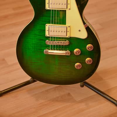 Epiphone Les Paul Gibson P94 Translucent Green Flamed Maple Top Schaller hardware image 2