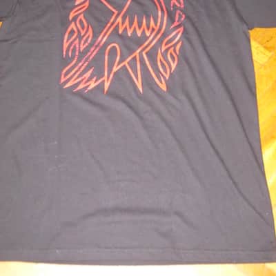 new A+ (with hang tag) genuine Gibson Firebird T-Shirt L (Large), Black with Red Graphic, 60% Cotton / 40% Polyester - short sleeve GIBS-GA-FBBML (GA-FBBML) UPC # 711106533902 image 7
