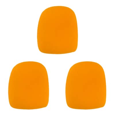 Microphone Windscreen - 3 Pack - Orange - Fits Shure SM58, Beta 58A & Similar - Vocal Mic Cover New image 1