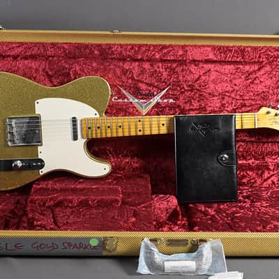 Fender Custom Shop Telecaster 1955 REL Gold Sparkle 2020 image 2