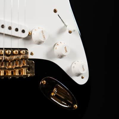 Fender Custom Shop 1955 Stratocaster - Lush Closet Classic - Black w/ Gold Hardware image 6