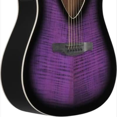 Ibanez ALT50FATVT Altstar Acoustic Guitar in Transparent Violet Sunburst High Gloss image 3