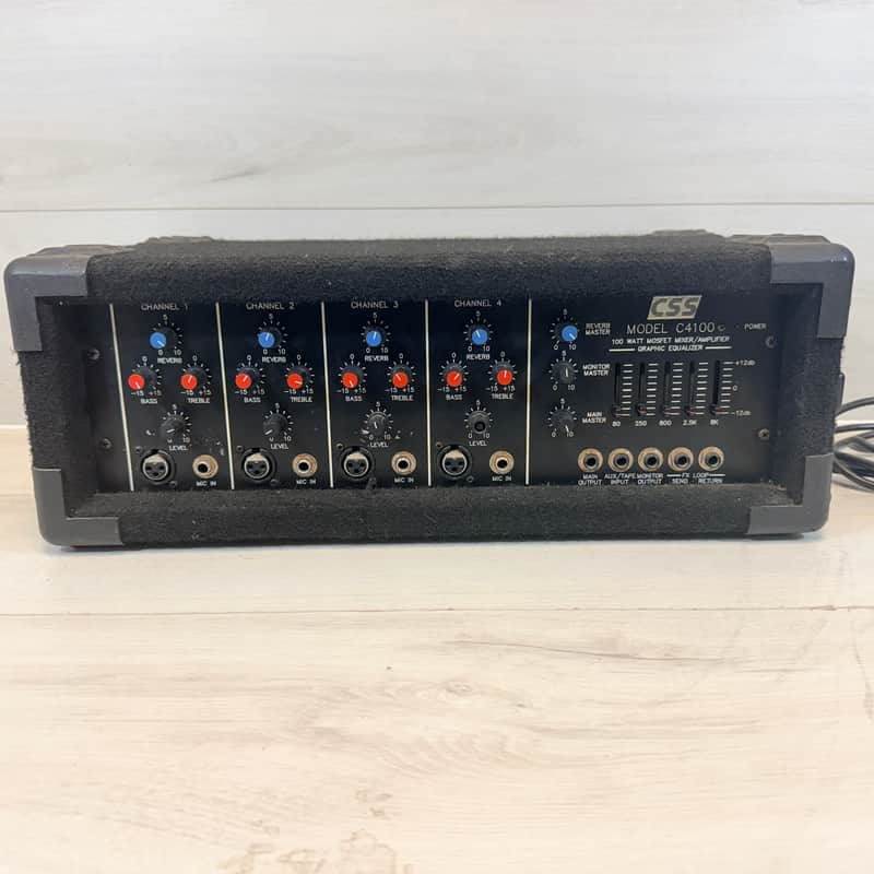 CSS Model C4100 100W MOSFET Powered Mixer Amplifier – Made in USA Late 1970s–early 1980s image 1