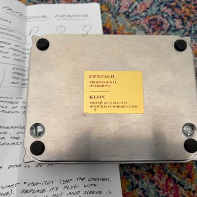 Klon Centaur Professional Overdrive (Non-Horsie) 1994 - 2008 - Silver image 6
