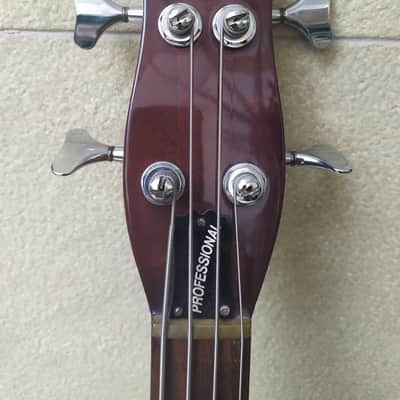 Hondo II Professional Longhorn Bass. Walnut. (Danelectro type). HP-1181 image 5