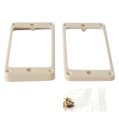 PRS Humbucker Pickup Rings For PRS Stoptail Models - IVORY PLASTIC