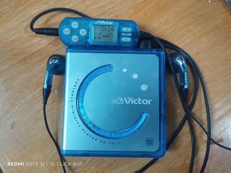 Victor XM PX 33 2000 - Victor Walkman portable mini disc player XM Px 33 working image 1