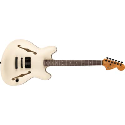 Fender Tom DeLonge Starcaster - Rosewood Fingerboard, Satin Olympic White image 5