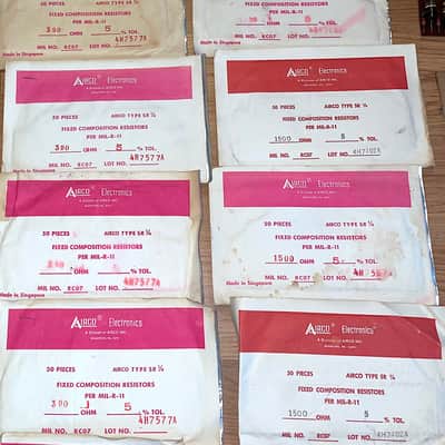 Huge Lot of 1000 + Resistors - Airco TRW Memcor Sage - NOS Vintage image 4