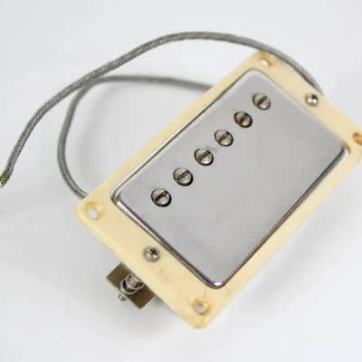 1985 Vintage Gibson Tim Shaw PAF Humbucker ~NECK~ Pickup Chrome USA PAT NO 1980s image 3