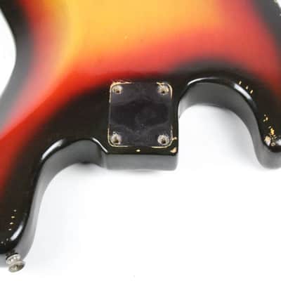 1969 Vintage Fender Jazz Bass Alder 4-Bolt Sunburst BODY ~Original Finish~ 1960s USA Early-CBS image 15