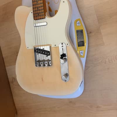 Vtt Relics Partscaster- MJT refin, Fender Jimmy Page pickups - White Blonde Nitro image 9