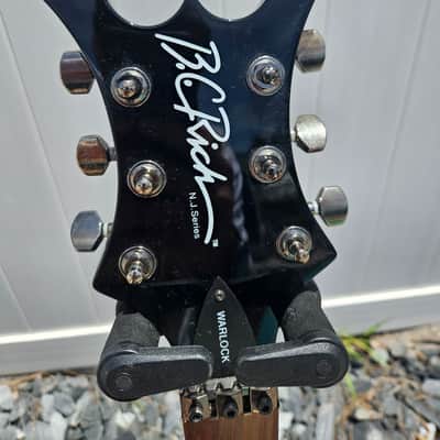 Left Handed 2002 BC Rich Warlock NJ Series - Black w/ case and more image 4
