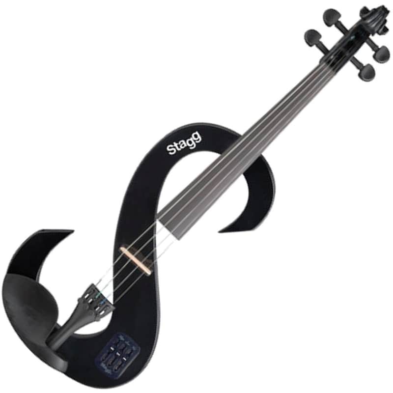 Stagg EVN-4/4-BK Silent Violin Set w/ Case, Headphones image 1