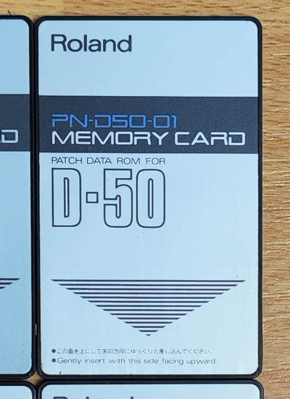 Roland PN-D50-01 ROM Memory Card for D-50 Synthesizer Factory sounds image 1