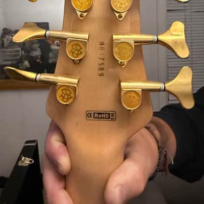 Spector Euro 6 LX 6-String Bass – Natural Poplar Burl – Czech Made – OHSC image 4