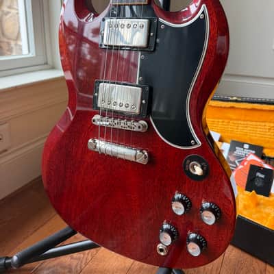 2026 Gibson Custom Shop Les Paul SG ‘61 Reissue VOS Stop Tail - Cherry Red image 2