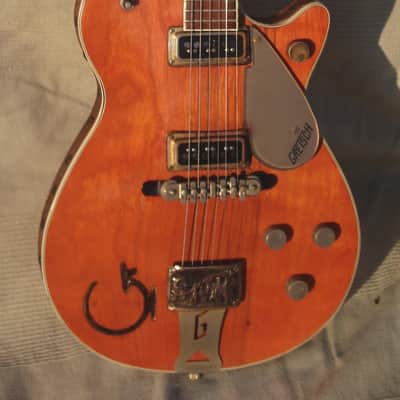 Immagine Gretsch ROUNDUP 6130 1955 - Orange "G" brand & All Western features Cactus & Cowboy Leather bound body - 1
