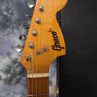 Vintage RARE 1974 Greco SE500B Black Strat Style Electric Guitar Maxon Pickups New Strings Pro Setup New Hard Shell Case image 8