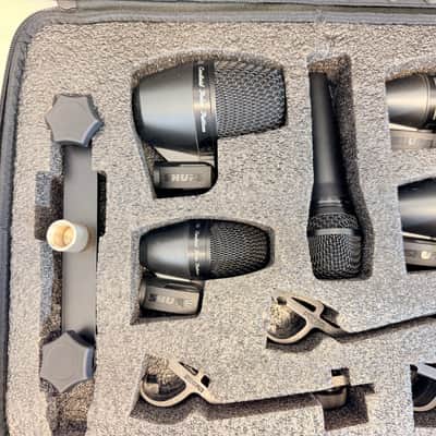Shure PGADRUMKIT5 5-Piece Drum Microphone Kit w/ Case – No XLR Cables 2015-Present image 2