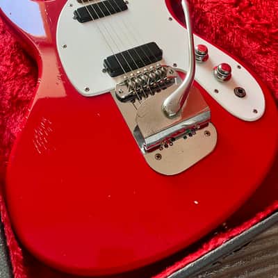 Mosrite The Ventures II Slab Body 1965 B043 - Red image 5
