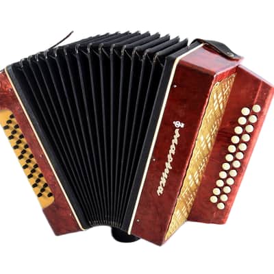 Vintage Marichka Button Accordion, USSR Concertina, Folk Instrument image 21