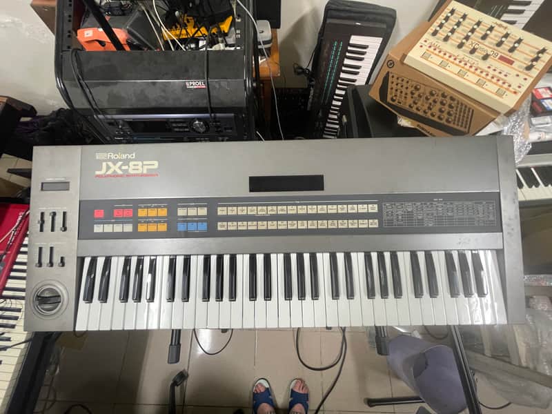 Roland JX-8P 61-Key Polyphonic Synthesizer 1984 - 1986 - Black image 1