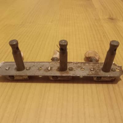 Vintage 1950's/1960's Kluson Single Line Treble Side Tuner Strip! image 2