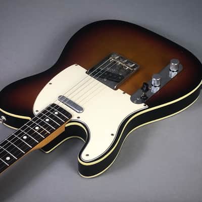 LEFTY! Vintage 1987 Fender ‘62 Reissue Double Bound 3 Tone Sunburst Custom Telecaster ‘60s Tele Rare Solid Alder Body 7.3 lb HSC image 12