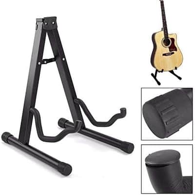Foldable Folding Lightweight Portable Guitar Bass Cello Stringed Instrument Stand Holder for Professional Guitarist image 3
