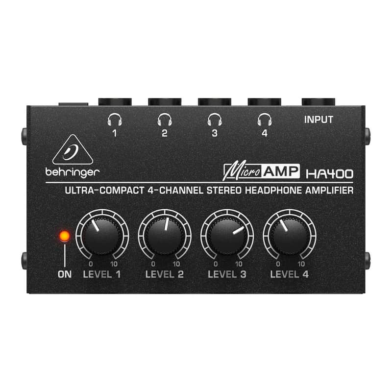 Behringer MICROAMP HA400 | Ultra Compact 4 Channel Stereo Headphone Amplifier image 1