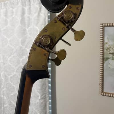 Unknown 3/4 double bass 1870-1900 - Dark image 5