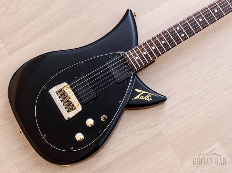 1980s Tokai Blazing Fire Talbo A-100D Vintage Aluminum Body Guitar HH Black, Japan image 1