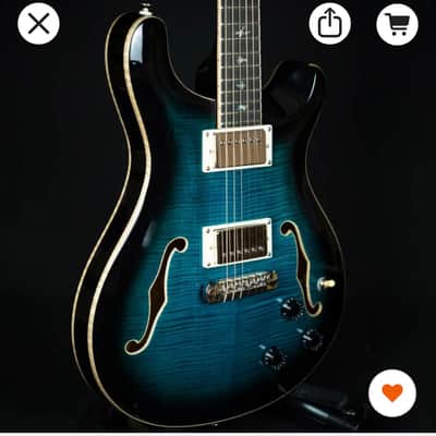PRS SE Hollowbody II Piezo 2024 - Peacock Blue image 10