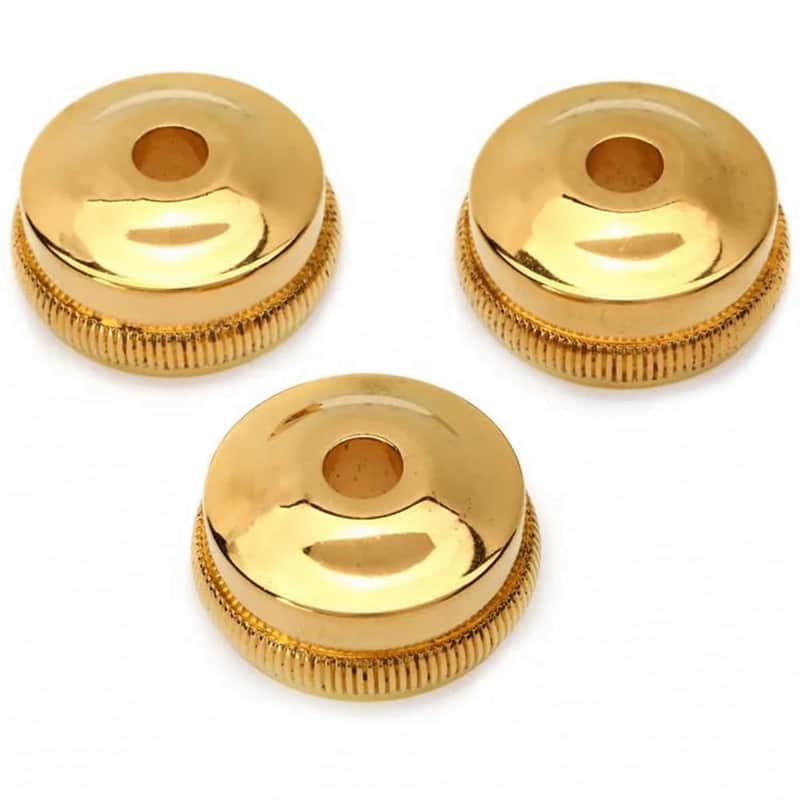 Bach Heavy Valve Bottom Caps-Gold Plate image 1